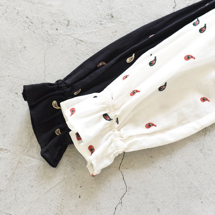 PAISLEY EMBROIDERED BLOUSE　ペイズリーエンブロイダリーブラウス