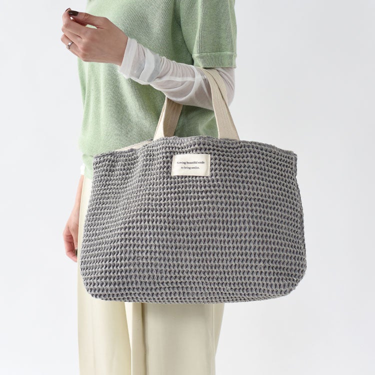 Waffle Square Totebag ワッフルスクエアトートバッグ