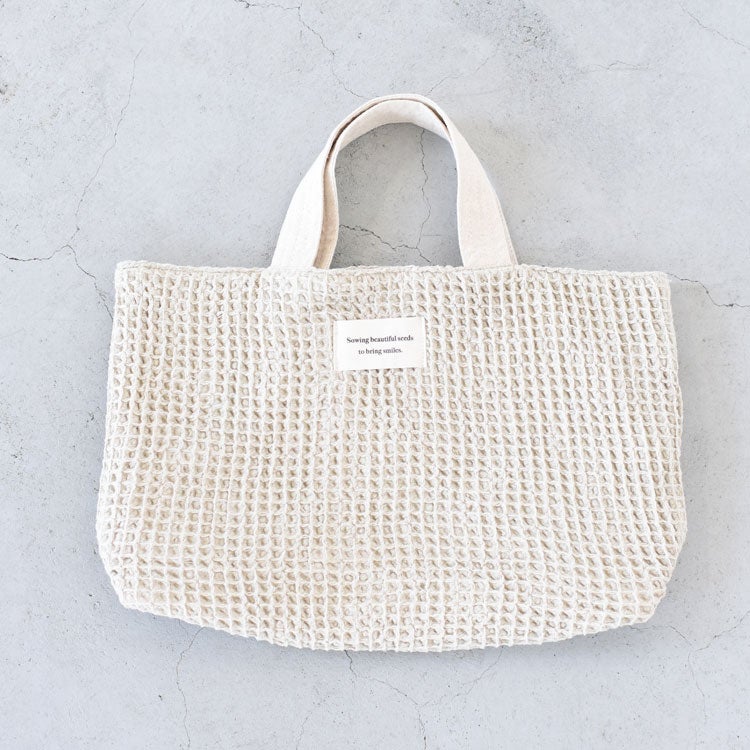 Waffle Square Totebag ワッフルスクエアトートバッグ