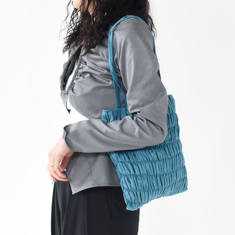 Gather Velour Bag ギャザーベロアバッグ