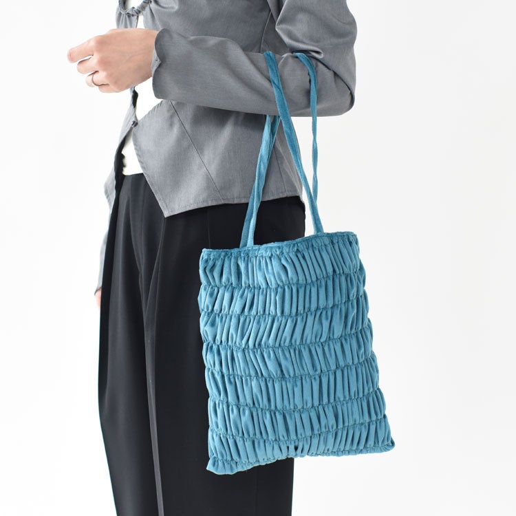 Gather Velour Bag ギャザーベロアバッグ