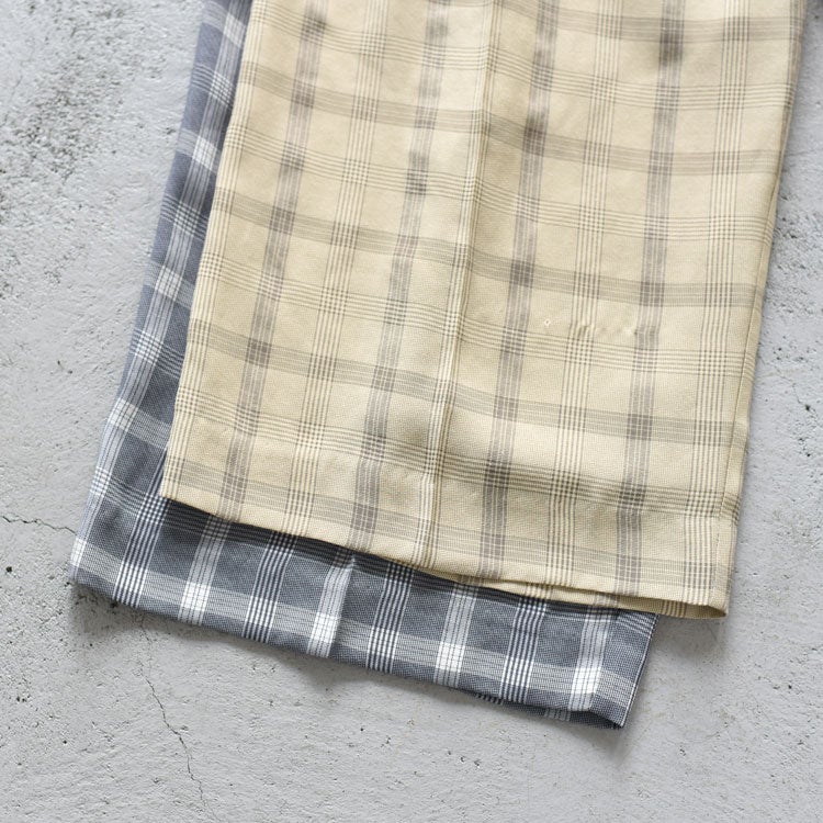 Check Daubletuck Pants チェックダブルタックパンツ