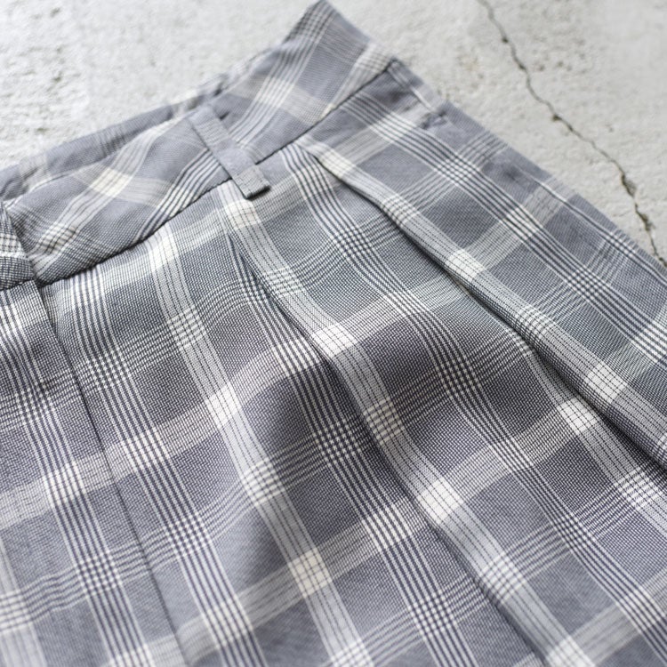 Check Daubletuck Pants チェックダブルタックパンツ