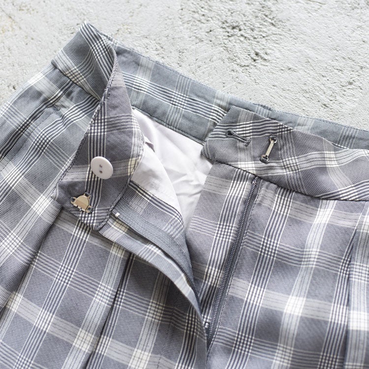 Check Daubletuck Pants チェックダブルタックパンツ