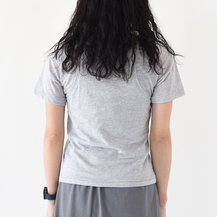 FINE SLUB YARN LAYERED TOP レイヤードトップ