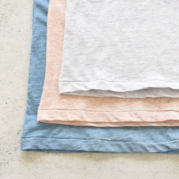 FINE SLUB YARN LAYERED TOP レイヤードトップ