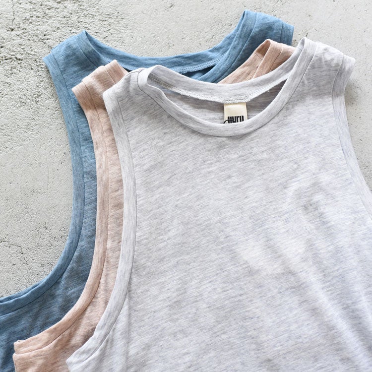 FINE SLUB YARN LAYERED TOP レイヤードトップ