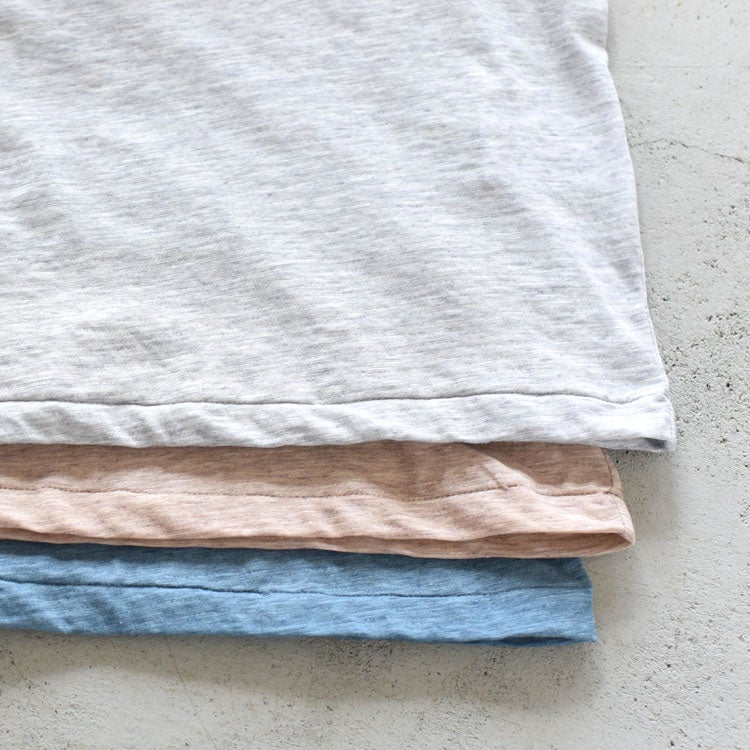 FINE SLUB YARN LAYERED TOP レイヤードトップ