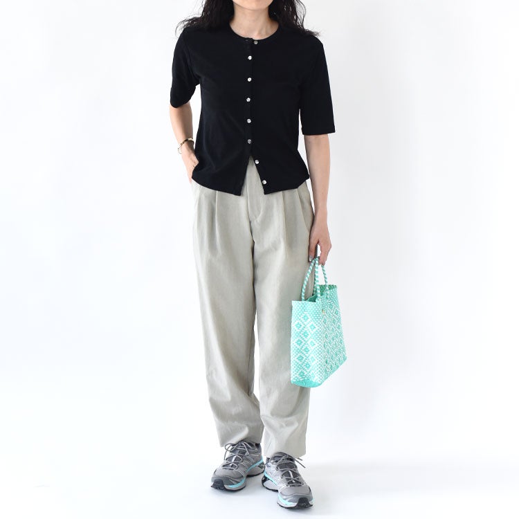 PILE HALF SLEEVE CARDIGAN　パイルハーフスリーブカーディガン
