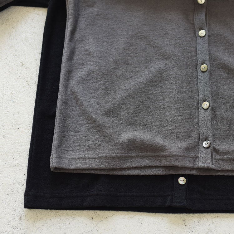 PILE HALF SLEEVE CARDIGAN　パイルハーフスリーブカーディガン