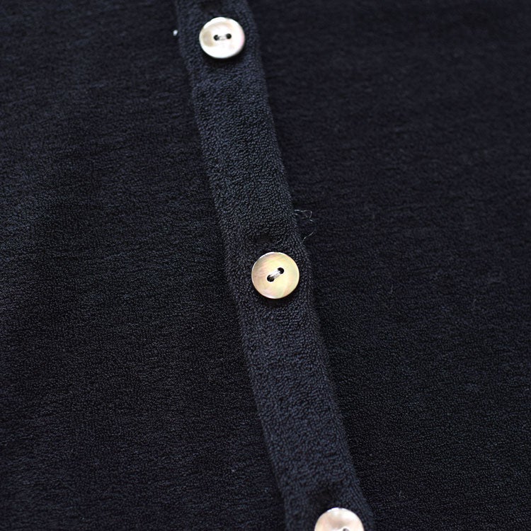 SALE 10％OFF】PILE HALF SLEEVE CARDIGAN パイルハーフスリーブ