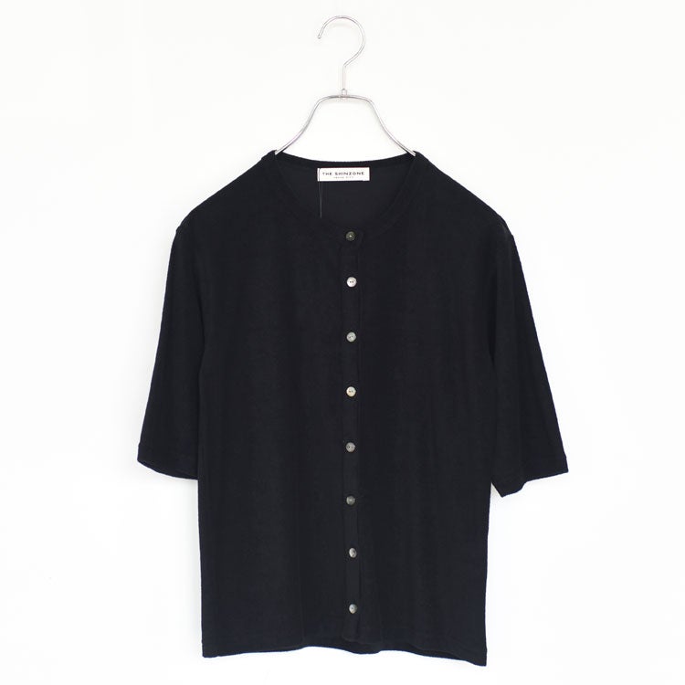 PILE HALF SLEEVE CARDIGAN　パイルハーフスリーブカーディガン