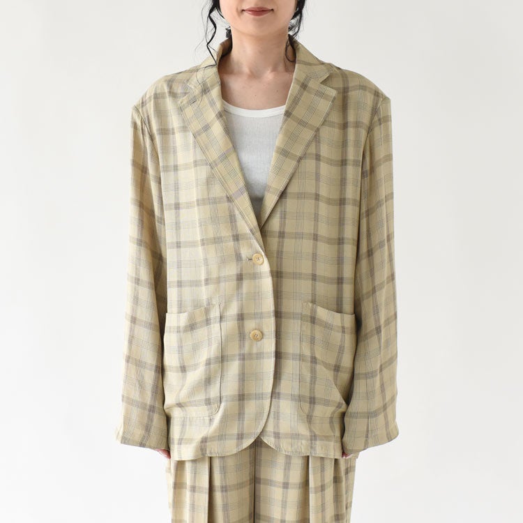 Check Over Jacket チェックオーバージャケット/62610102/anuke
