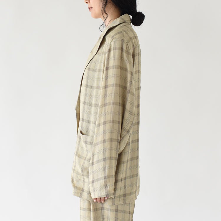 Check Over Jacket チェックオーバージャケット/62610102/anuke