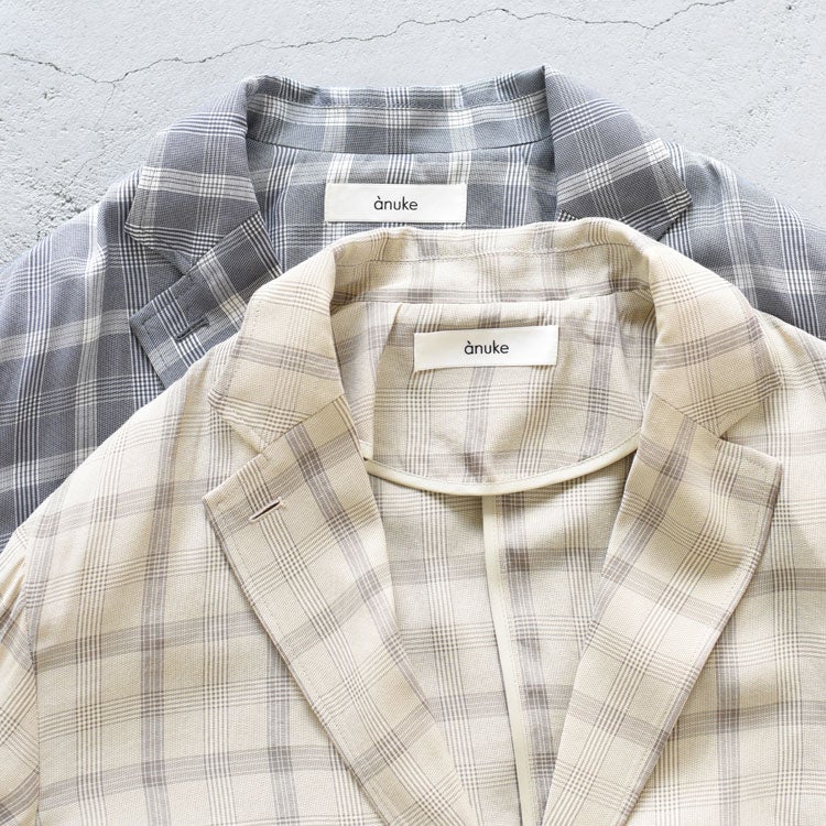 Check Over Jacket チェックオーバージャケット/62610102/anuke