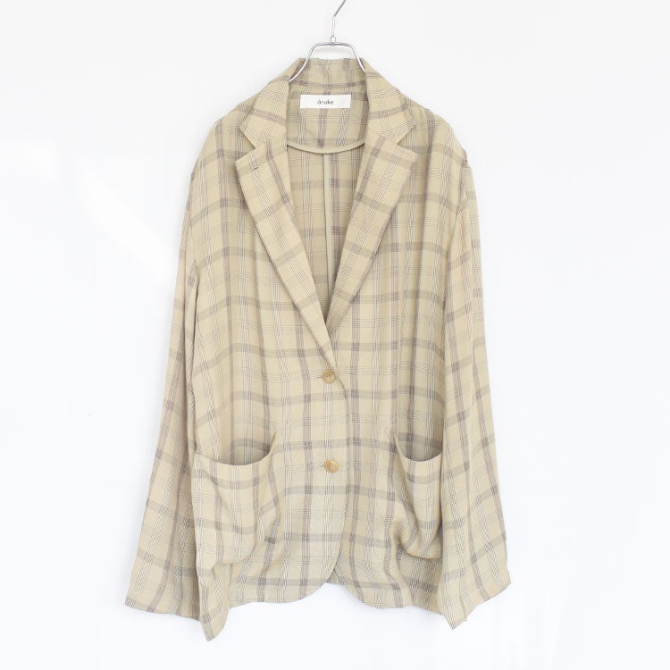 Check Over Jacket チェックオーバージャケット/62610102/anuke
