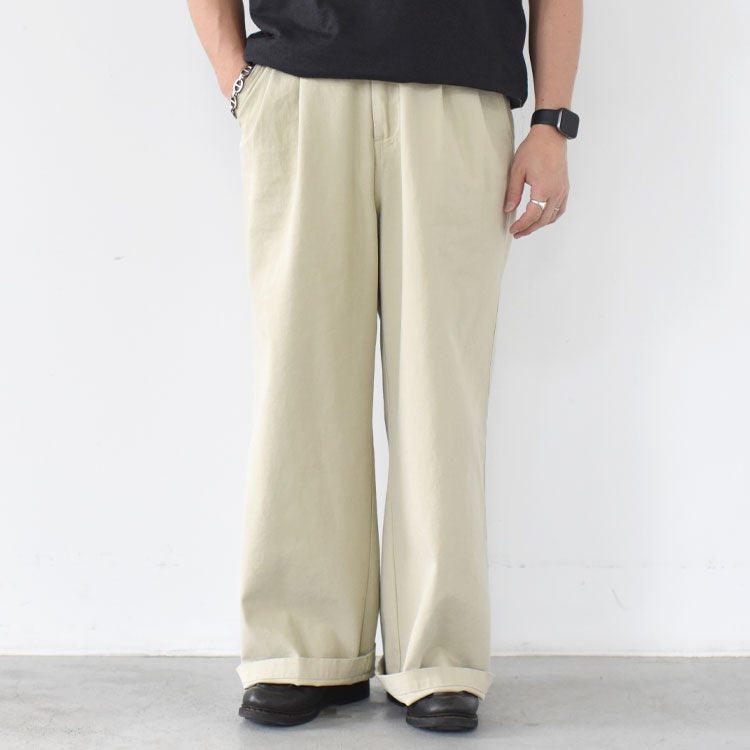 CHINO WIDE PANTS　チノワイドパンツ RAGEBLUE（レイジブルー） チノパン Extra Chino Twill Straight Wide