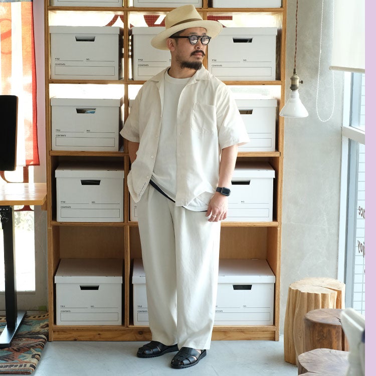 Open Collar Panama S/S Shirt オープンカラーパナマショートスリーブシャツ