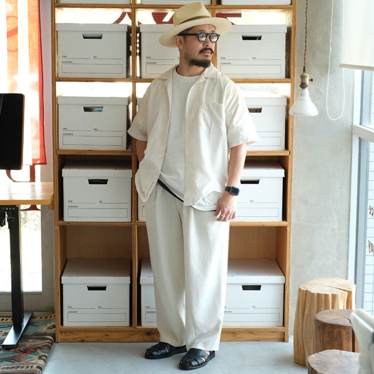 Open Collar Panama S/S Shirt オープンカラーパナマショートスリーブシャツ