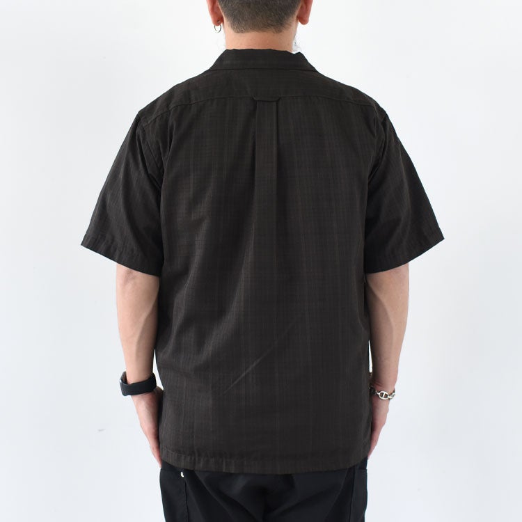美品 TELMA テルマ OPEN COLLARED HALF SLEEVE SHIRT 花火柄 オープンカラー ハーフスリーブ シャツ サイズ36 ブラック レディース 古着 中古 USED 美品 TELMA テルマ OPEN COLLARED HALF SLEEVE SHIRT 花火柄 オープン
