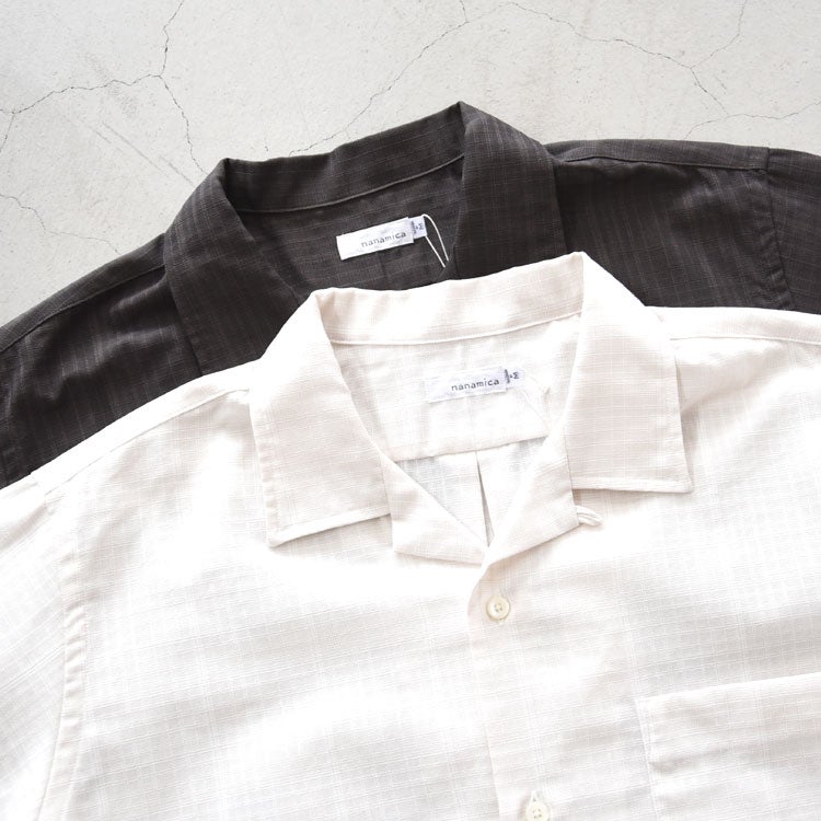 Open Collar Panama S/S Shirt オープンカラーパナマショートスリーブシャツ