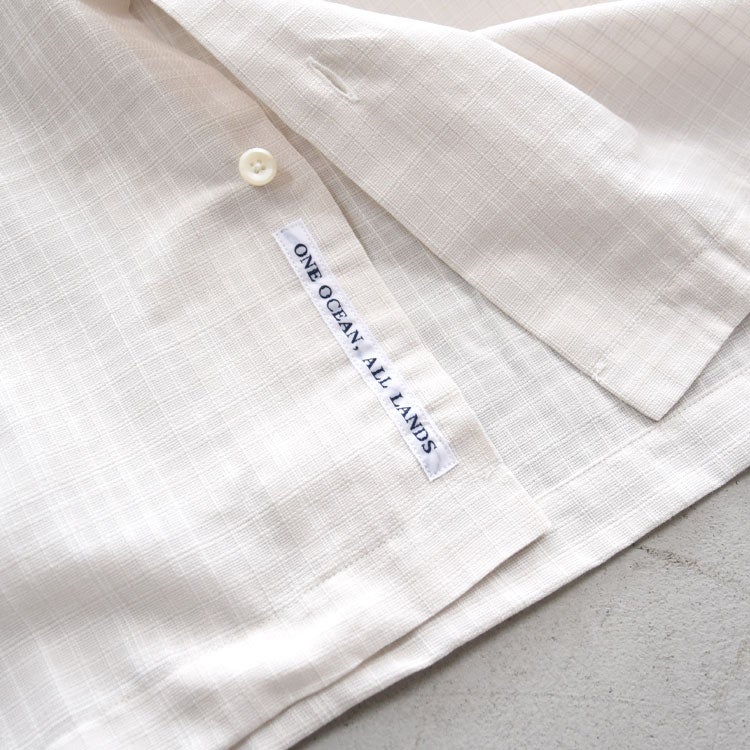 SALE 10％OFF】Open Collar Panama S/S Shirt オープンカラーパナマ