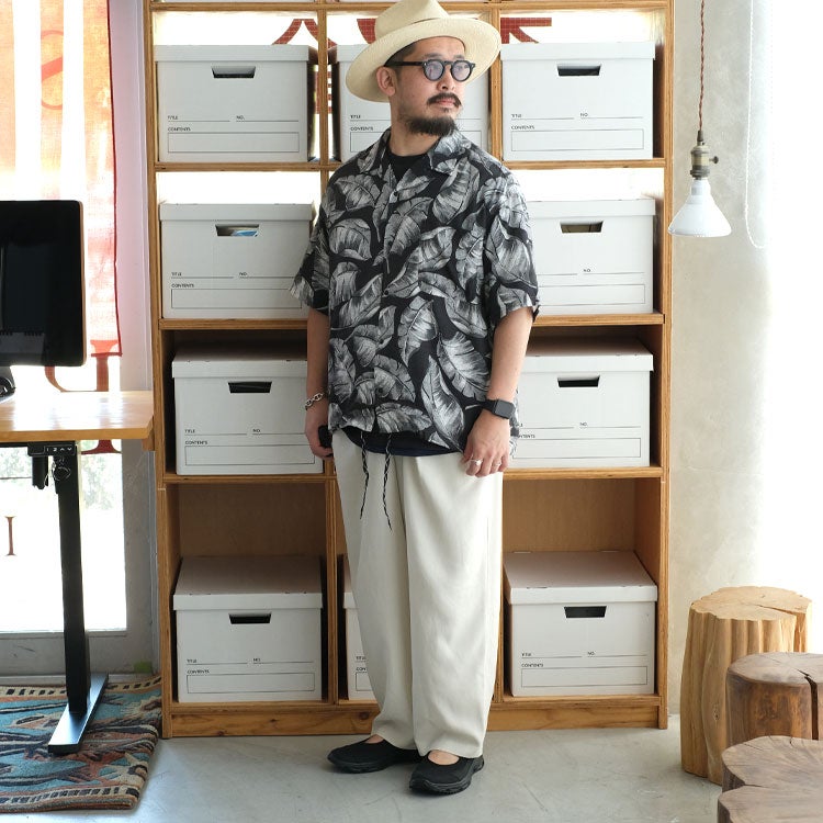 PURPLE ALOHA FIELD SHIRT パープルアロハフィールドシャツ