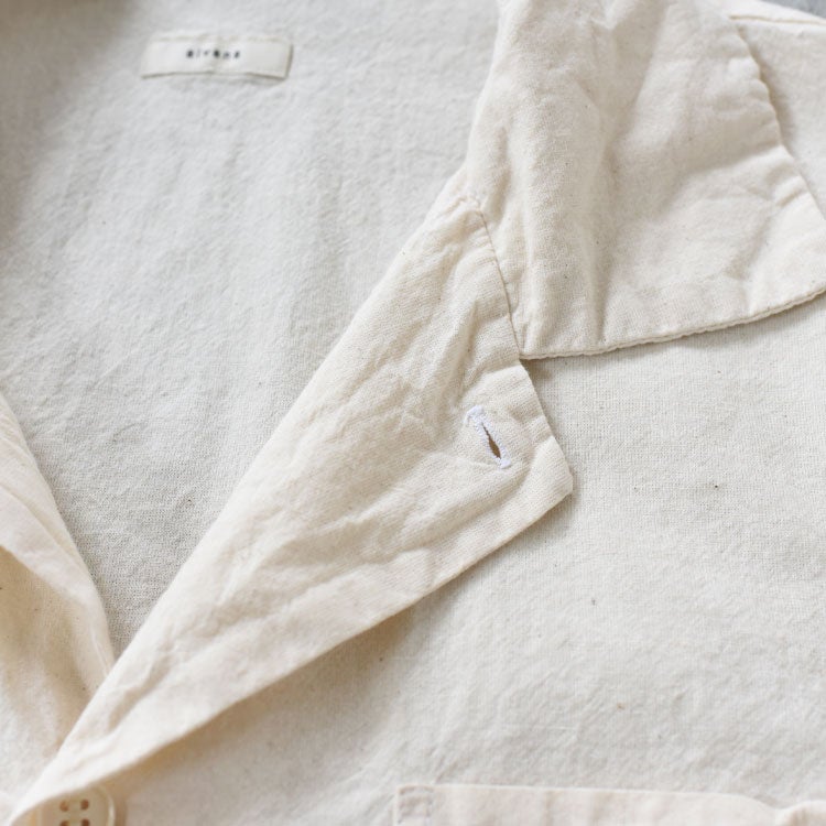 UNEVEN OPEN COLLAR S/S SH アンイーヴンオープンカラーショートスリーブシャツ