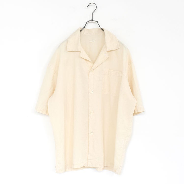UNEVEN OPEN COLLAR S/S SH アンイーヴンオープンカラーショートスリーブシャツ