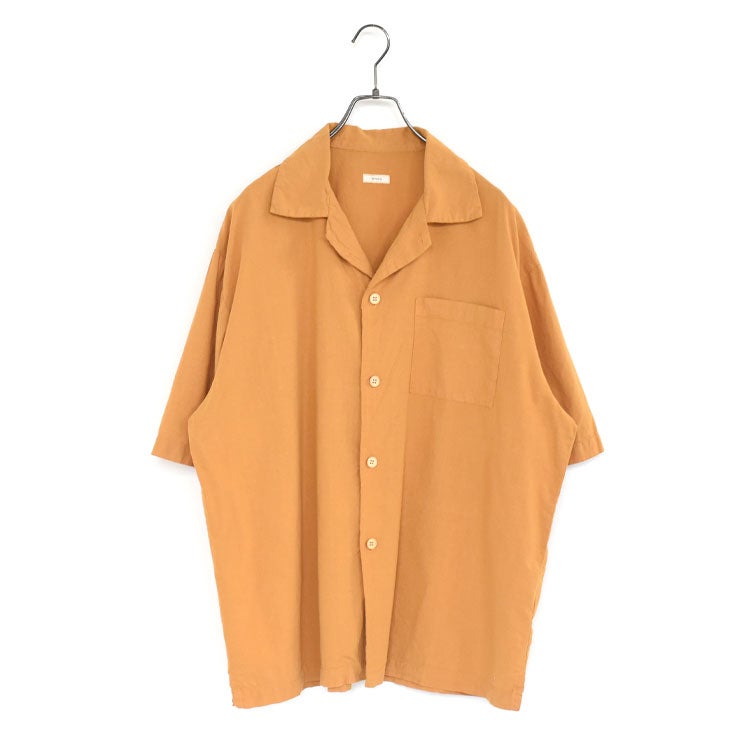UNEVEN OPEN COLLAR S/S SH アンイーヴンオープンカラーショートスリーブシャツ