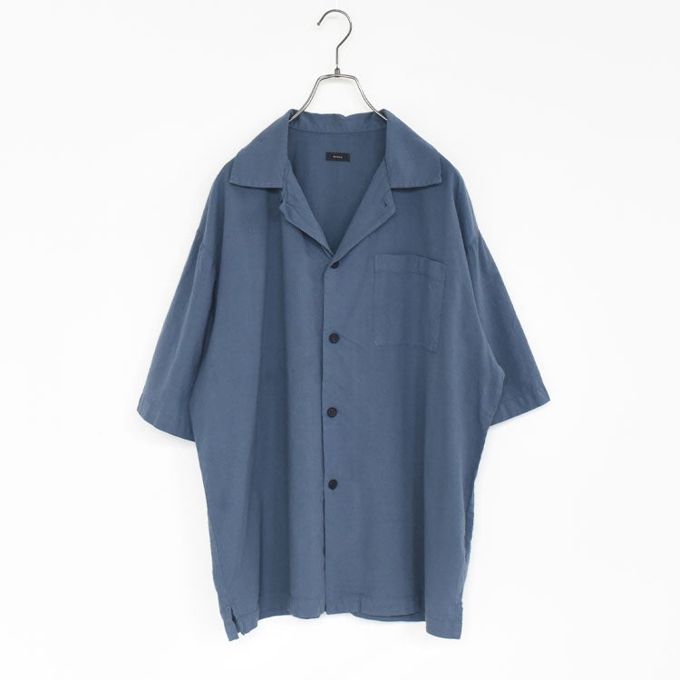 UNEVEN OPEN COLLAR S/S SH アンイーヴンオープンカラーショートスリーブシャツ