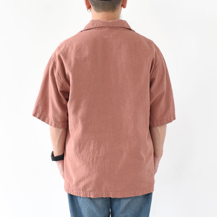 NATURAL HEMP OPEN COLLAR SH ナチュラルヘンプオープンカラーシャツ