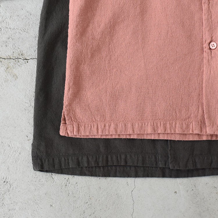 NATURAL HEMP OPEN COLLAR SH ナチュラルヘンプオープンカラーシャツ