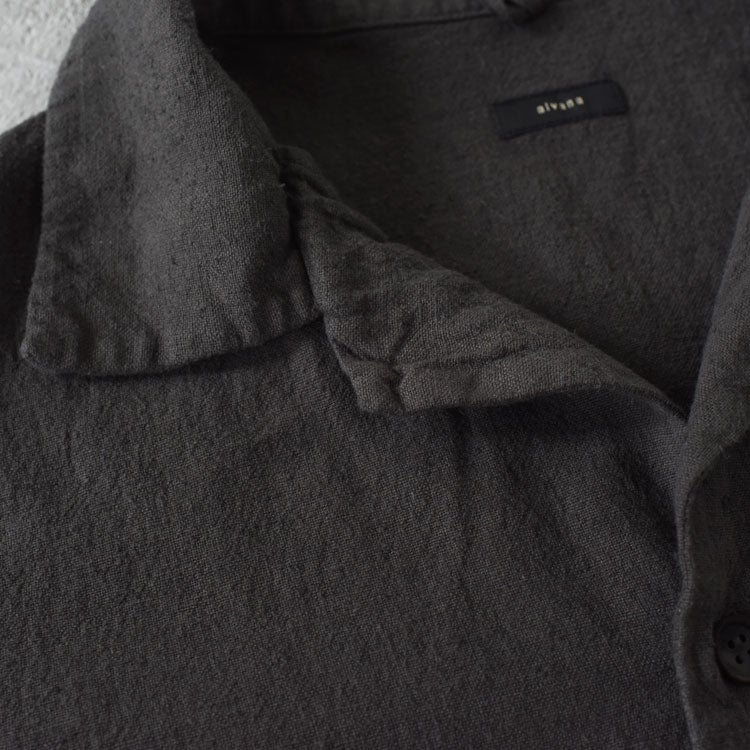NATURAL HEMP OPEN COLLAR SH ナチュラルヘンプオープンカラーシャツ