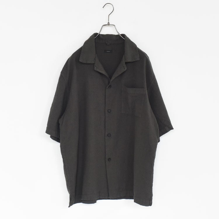 NATURAL HEMP OPEN COLLAR SH ナチュラルヘンプオープンカラーシャツ