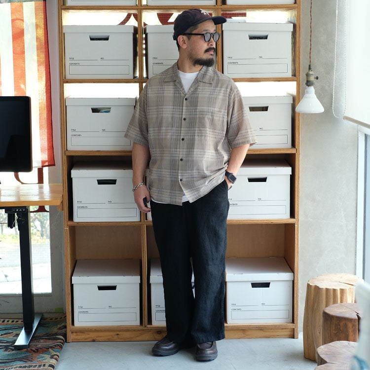 OPEN COLLAR S/S SHIRT オープンカラーショートスリーブシャツ