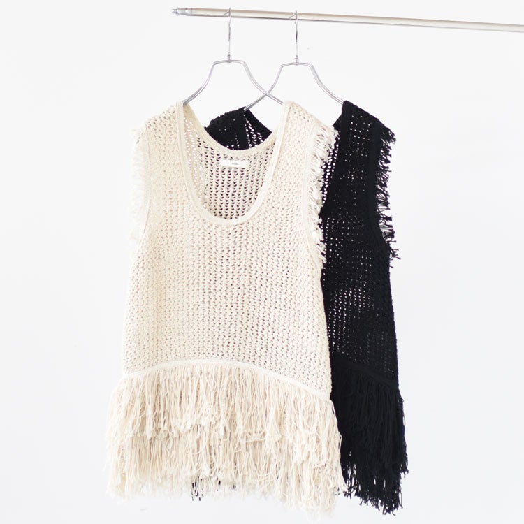 Fringe Knit Tanktop　フリンジニットタンクトップ