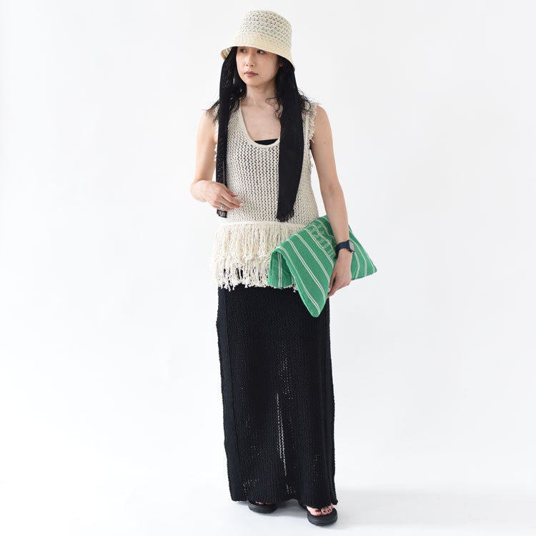 Fringe Knit Tanktop フリンジニットタンクトップ/62610510/anuke