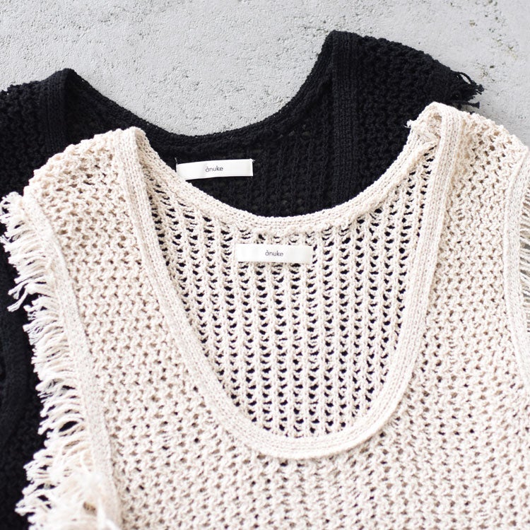 Fringe Knit Tanktop フリンジニットタンクトップ/62610510/anuke