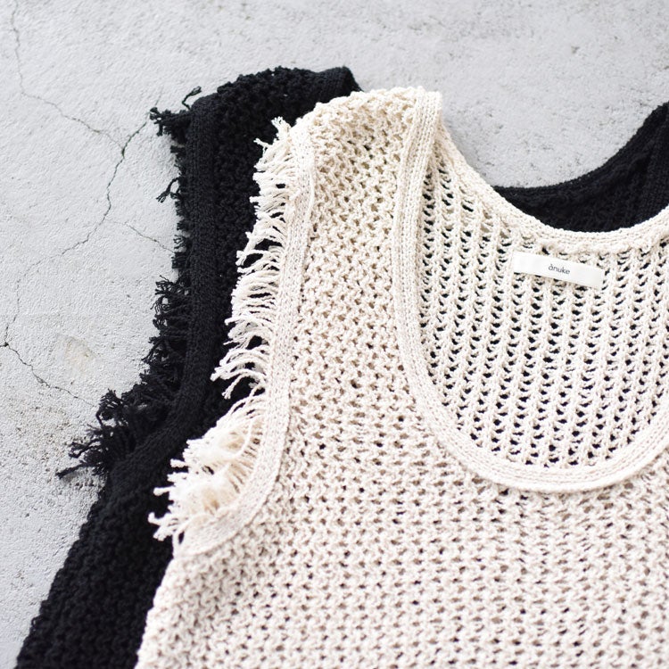 Fringe Knit Tanktop フリンジニットタンクトップ/62610510/anuke