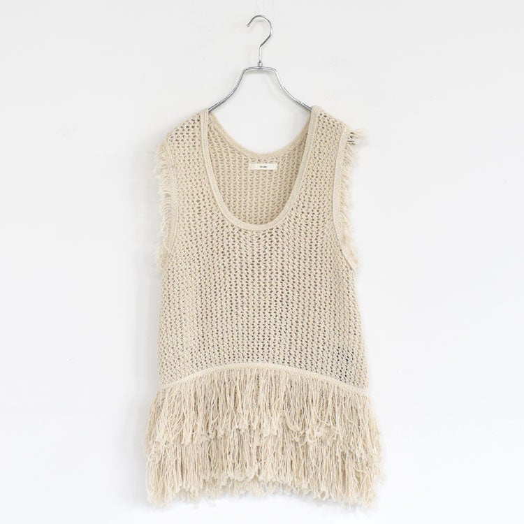 Fringe Knit Tanktop フリンジニットタンクトップ/62610510/anuke