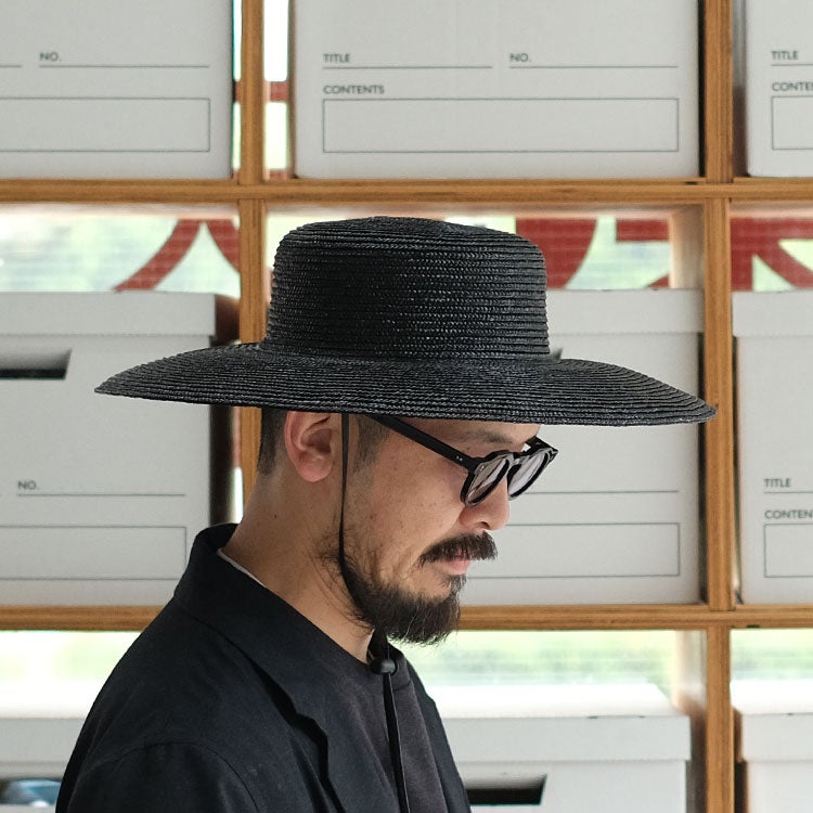 STRAW SHADE HAT ストローシェードハット
