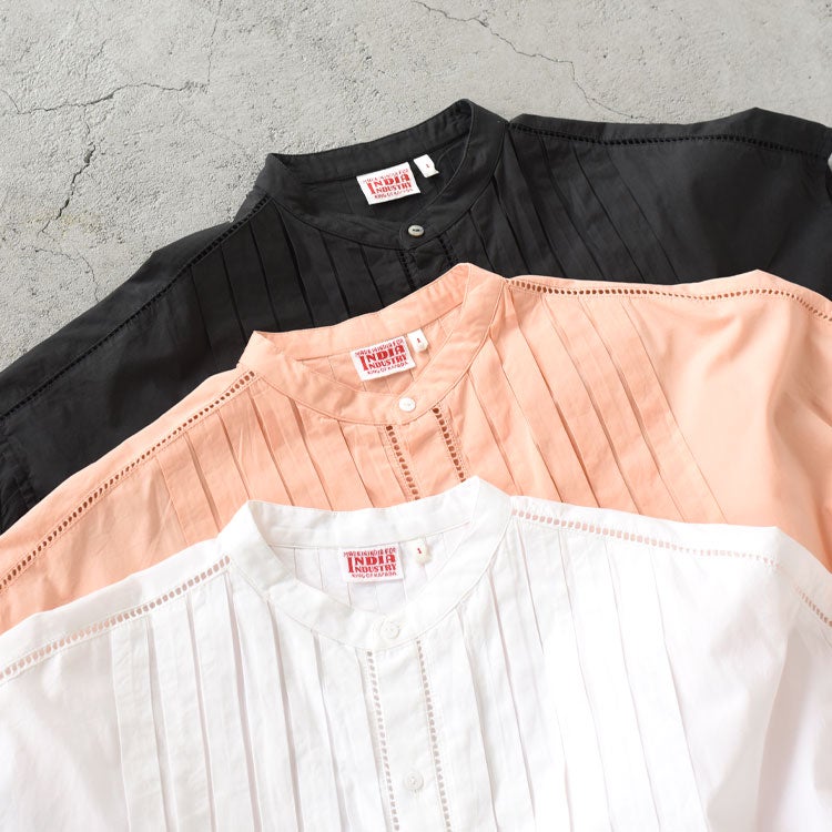 Agra ピンタックシャツドレス