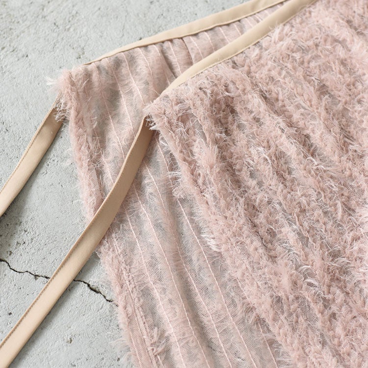 FEATHER TULLE WRAP SKIRT フェザーチュールラップスカート