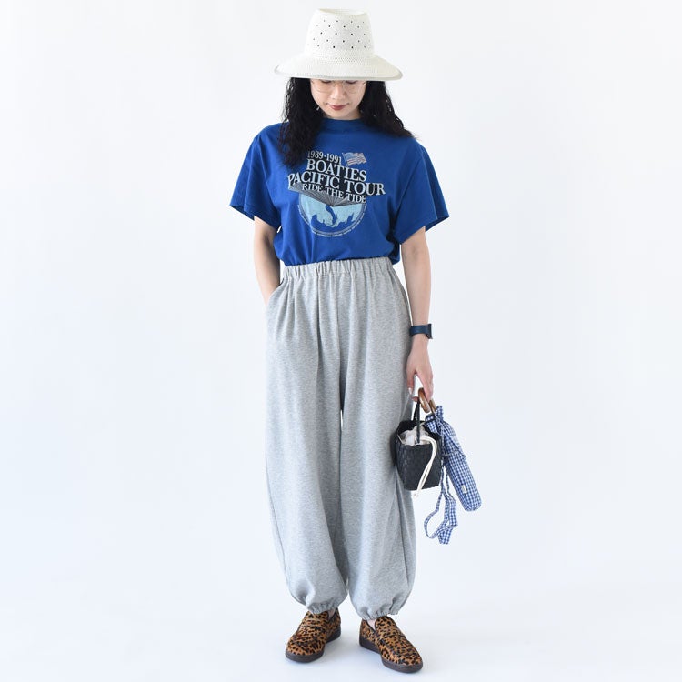 fleece drawstring hem PT フリースドローストリングヘムパンツ