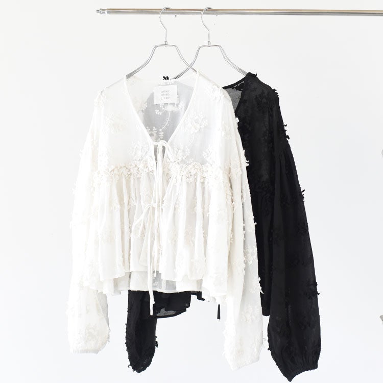 3D embroidery gather bolero 3Dエンブロイダリーギャザーボレロ