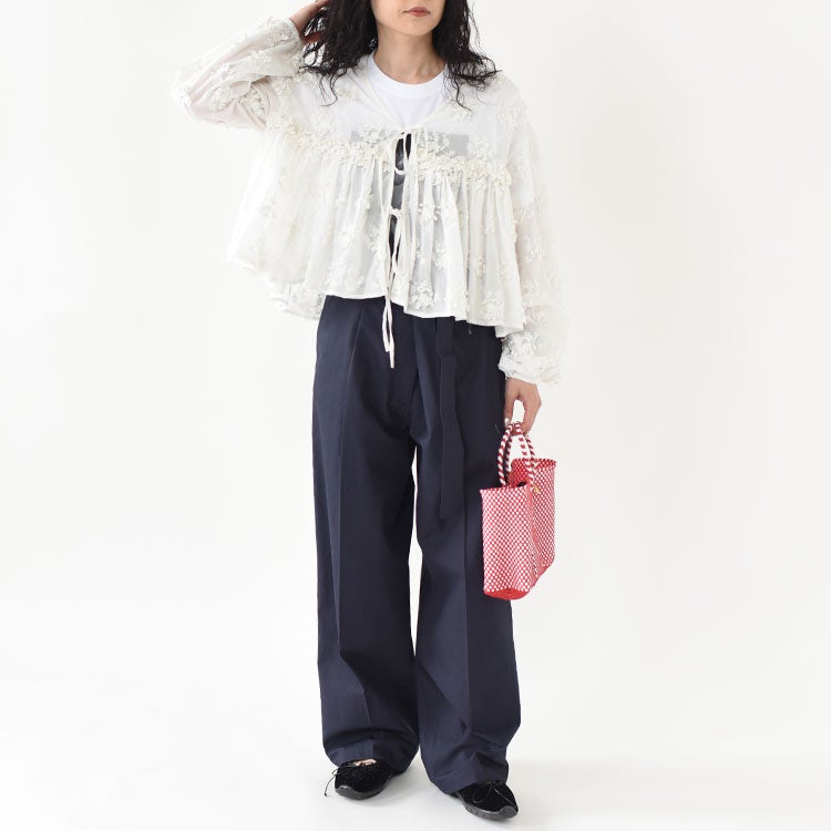 3D embroidery gather bolero 3Dエンブロイダリーギャザーボレロ