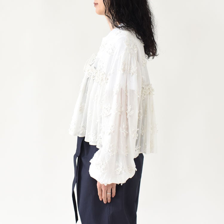 3D embroidery gather bolero 3Dエンブロイダリーギャザーボレロ