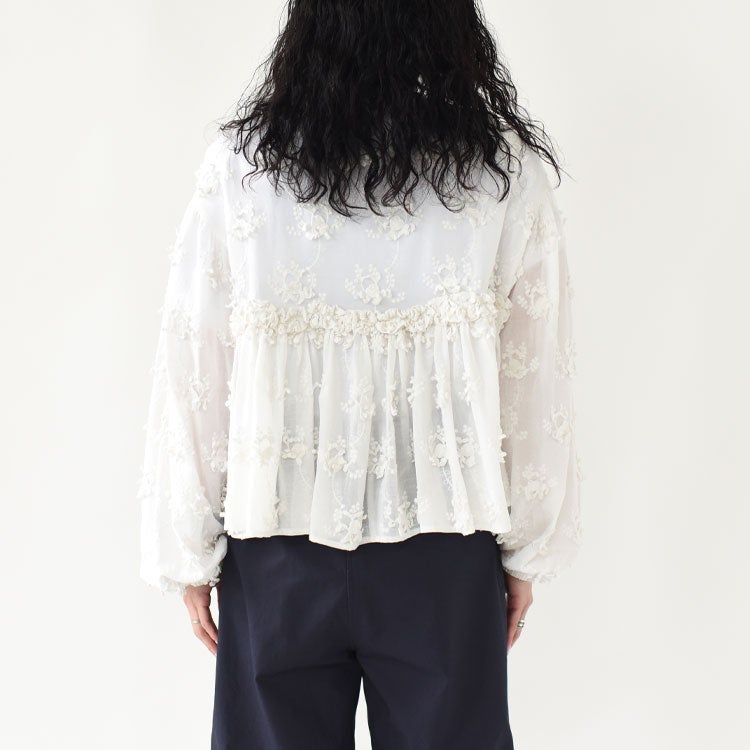 3D embroidery gather bolero 3Dエンブロイダリーギャザーボレロ