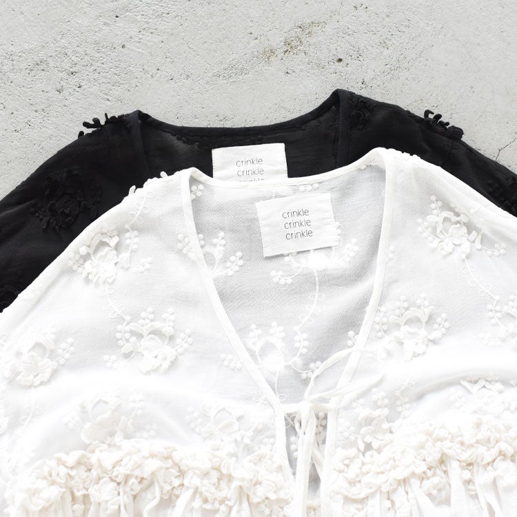 3D embroidery gather bolero 3Dエンブロイダリーギャザーボレロ